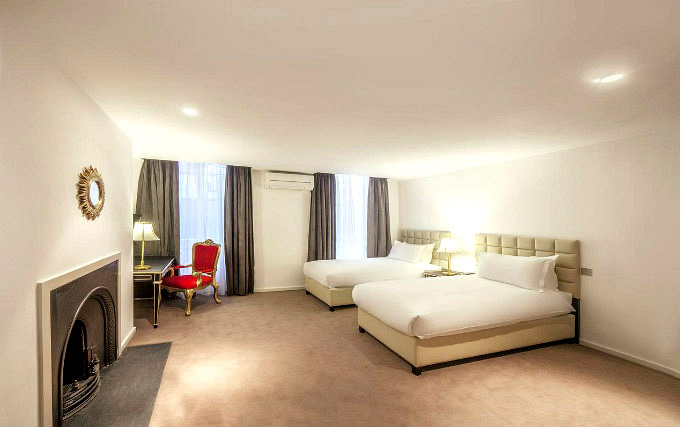 Quad room at Prince Regent Hotel London