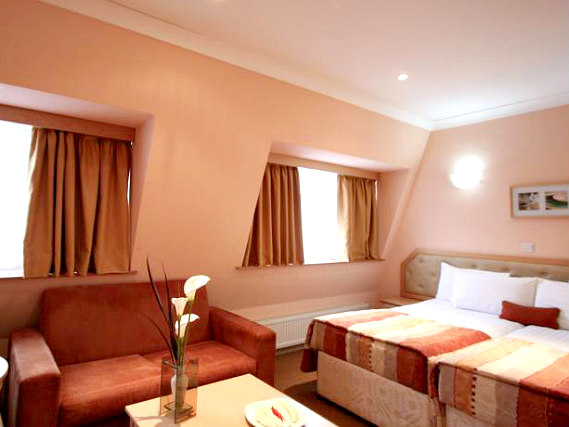 A typical triple room at St George Hotel