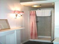 A shower at the Lynton Hotel