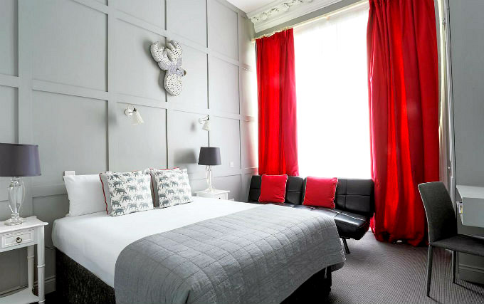 A comfortable double room at Georgian & Bower House Hotel