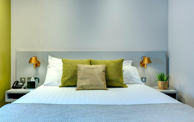 A double room at Hotel 55