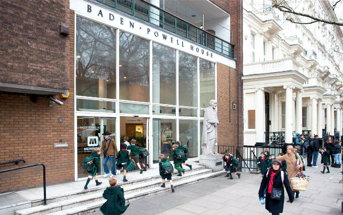 The exterior of Meininger Hostel London