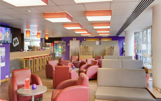 The hallway at Meininger Hostel London