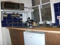 The kitchen at OCallaghans Hostel