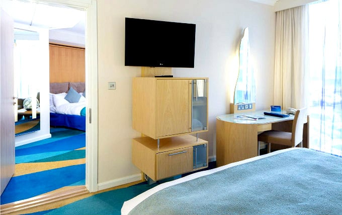 Quad room at Radisson Blu Hotel Stansted Airport