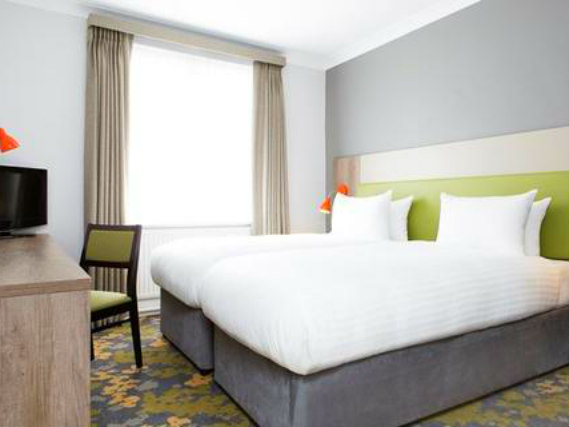 A twin room at County Hotel Woodford is perfect for two guests