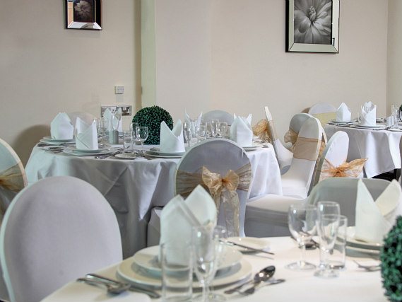 The beautiful wedding room at Best Western Gatwick Skylane Hotel