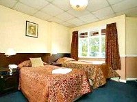 A typical twin room at Skyways Hotel