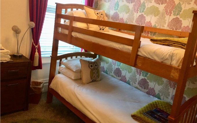 A typical dorm room at The Fylde Hostel