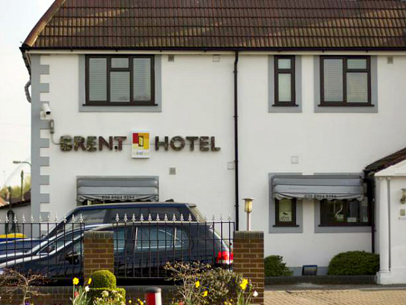 An exterior view of The Brent Hotel
