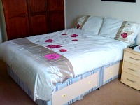 A typical double room at Julius Lodge