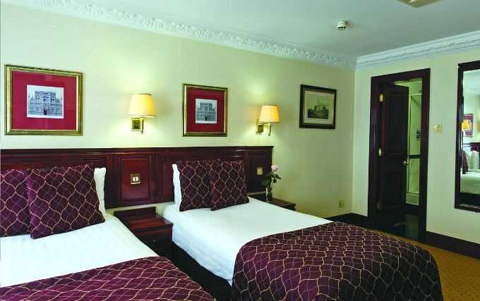 Twin room at Fitzrovia Hotel