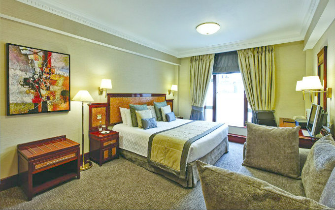A typical double room at Grange City Hotel