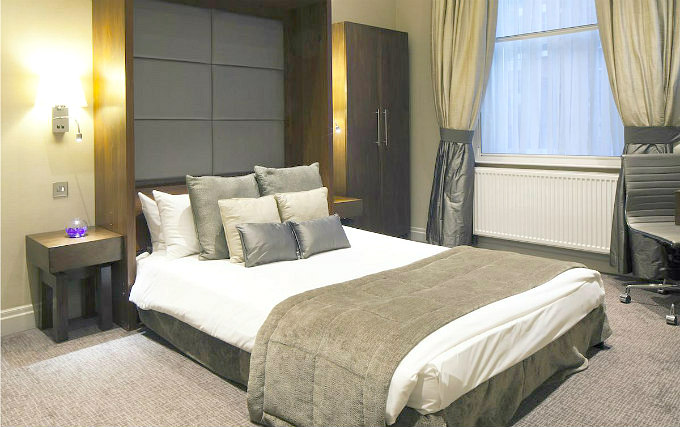 A comfortable double room at Langham Court Hotel