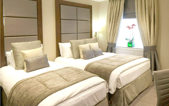 A typical triple room at Langham Court Hotel
