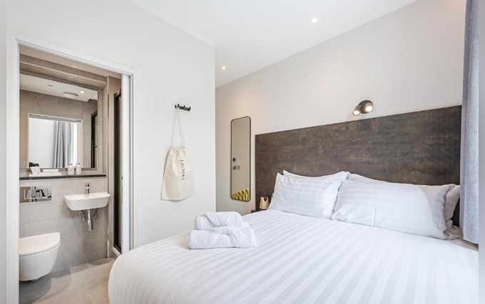 A typical double room at St Pancras Inn