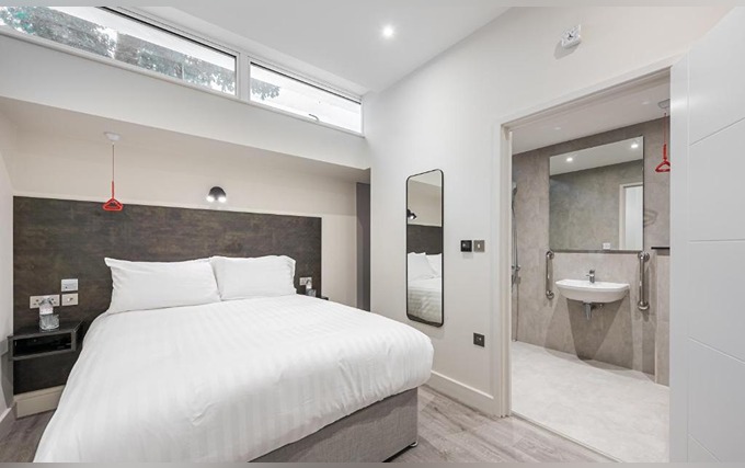 A typical double room at St Pancras Inn