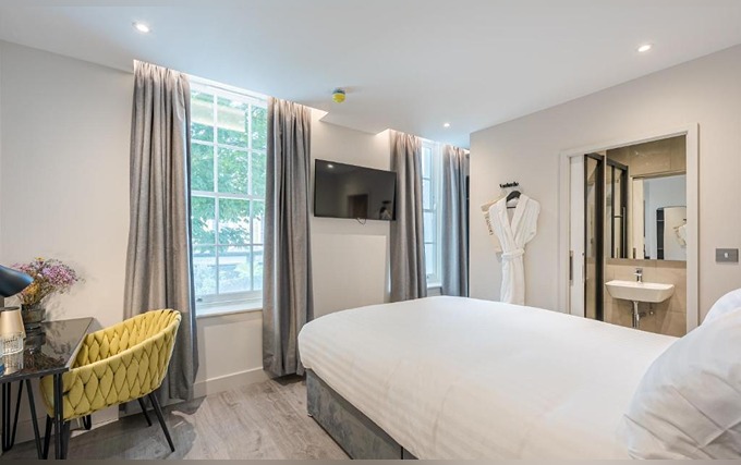 A typical double room at St Pancras Inn