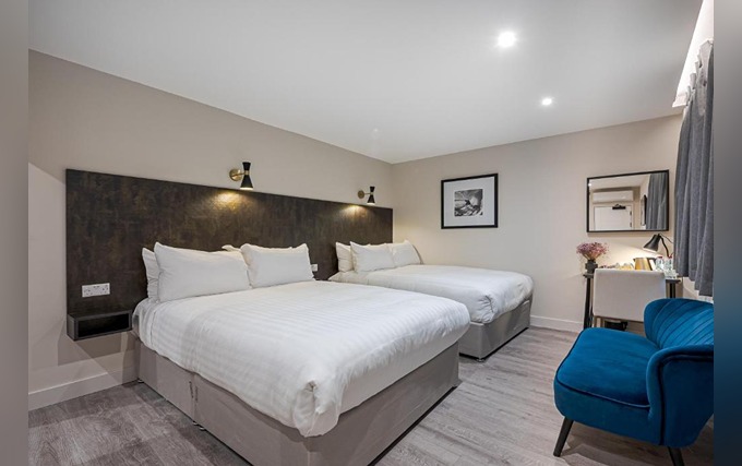 Quad rooms are great for friends and family sharing