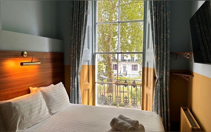A typical double room at The Norfolk Paddington
