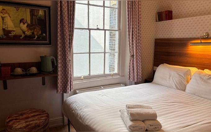 A typical double room at The Norfolk Paddington