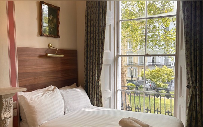 A typical double room at The Norfolk Paddington