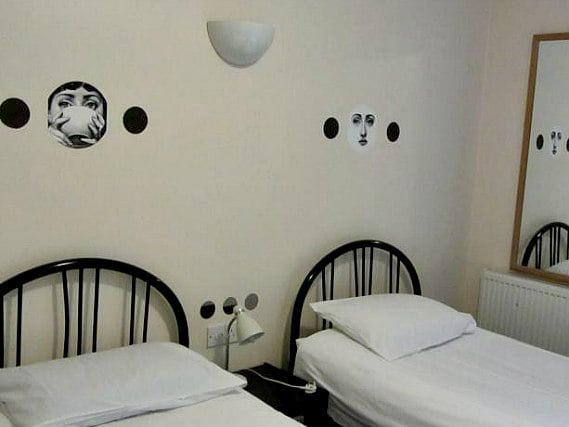A typical twin room at Montana Hotel London