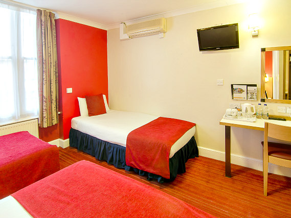Quad rooms are spacious and ideal for sharing with friends and family