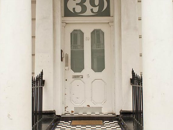 The 39 Suites London's welcoming entrance