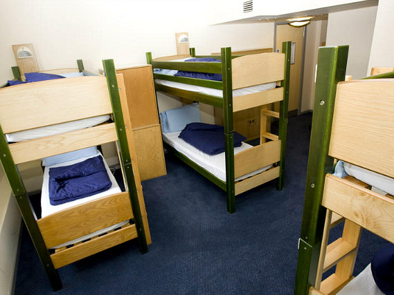 A typical dorm room at YHA London - St Pancras