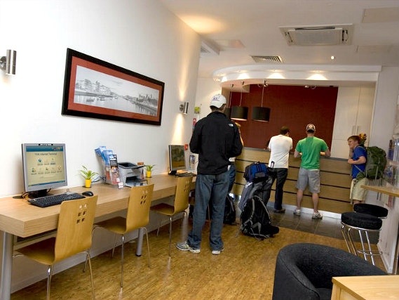 Common areas at YHA London - St Pancras