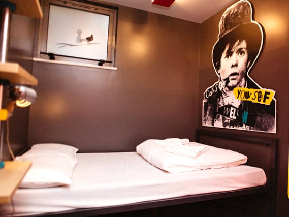 A double room at Clink78 is perfect for a couple