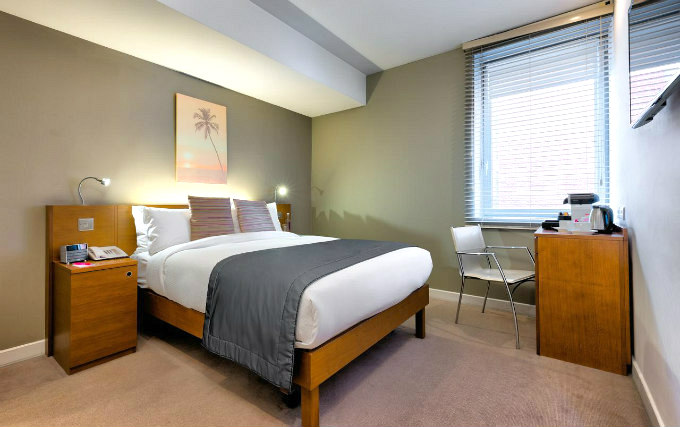 A double room at Ambassadors Hotel London