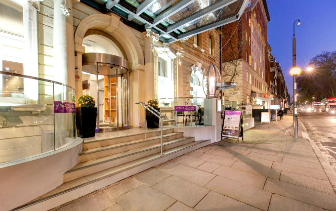 An exterior view of Ambassadors Hotel London