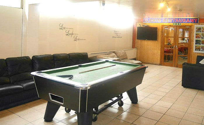 Enjoy a game in the pool room at Kensal Green Backpackers
