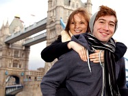 Couple near London Bridge