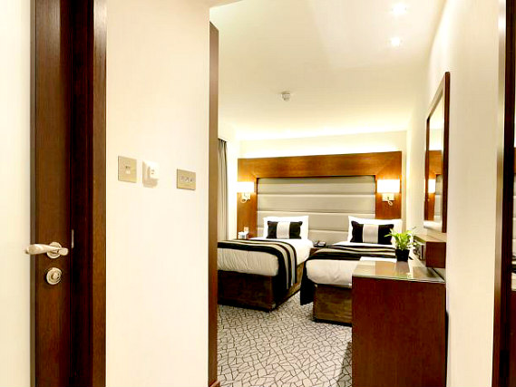 A twin room at Paddington Court Hotel is perfect for two guests