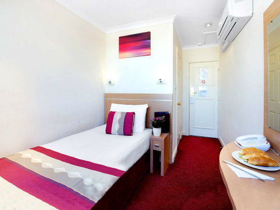 Single rooms at Queens Park Hotel provide privacy