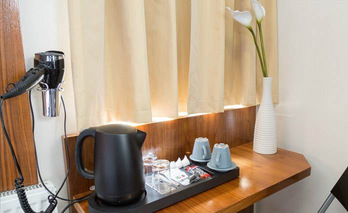 Enjoy a reviving hot drink in your room.
