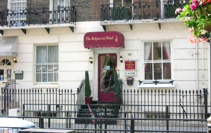 The exterior of The Belgravia Hostel