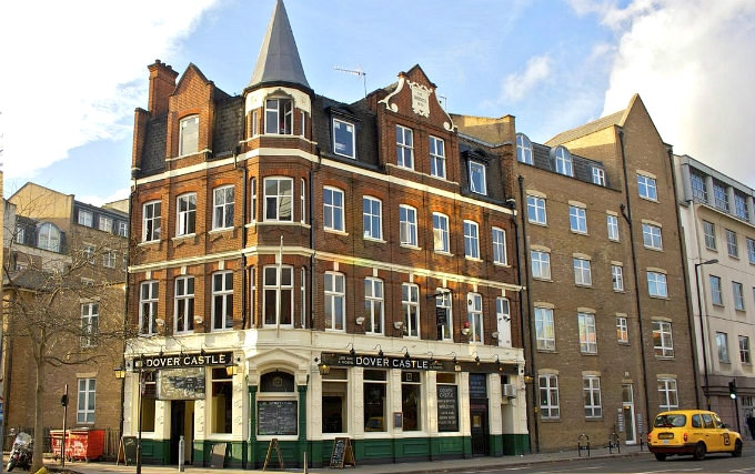 An exterior view of Dover Castle Hostel