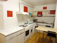 The kitchen at Hour Glass Hotel