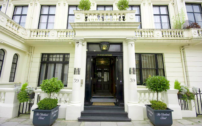 The exterior of Cleveland Hotel London