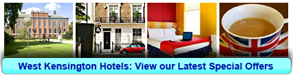 West Kensington Hotels: Book from only £11.30 per person!