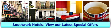 Southwark Hotels: Book from only £13.06 per person!