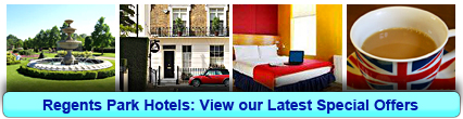 Regents Park Hotels: Book from only £21.50 per person!