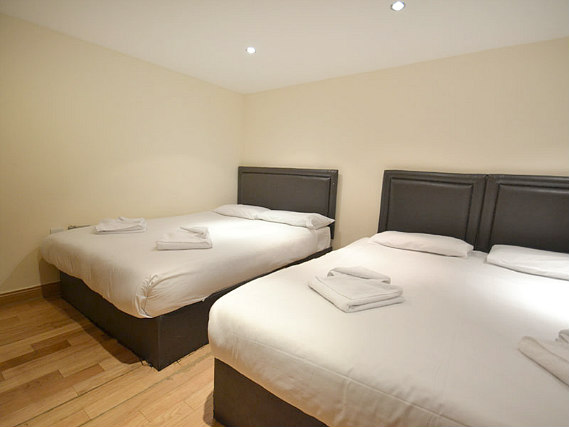 Quad rooms at Hyde Park Suites are the ideal choice for groups of friends or families