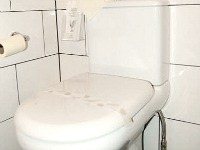 The bathroom facilities are modern and cleaned daily