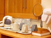Enjoy tea and coffee making facilities, telephone and use of a hair dryer