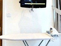 Make use of the iron and ironing board to get ready for work or an evening out in London